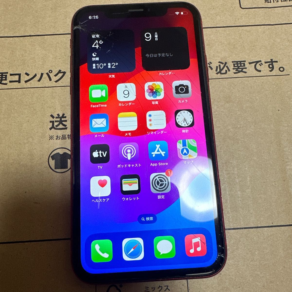 Apple iPhone XR レッド Product Red 128GB au ジャンク 現状品 Apple iPhone XR レッド Product Red 128GB au ジャンク 現状品
