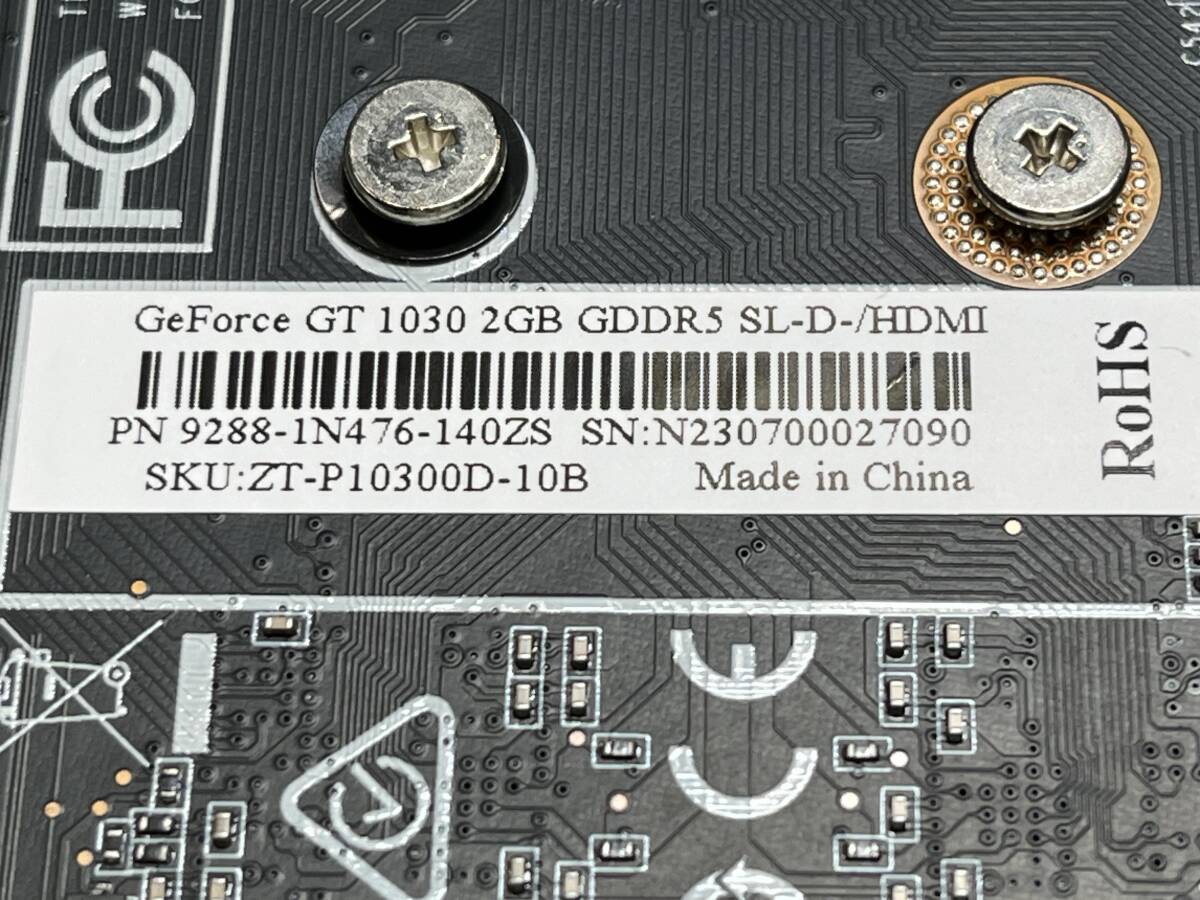 新品 GeForce GT 1030 2GB GDDR5 SL-D-/HDMIの画像3