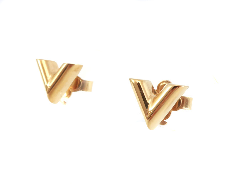  Louis Vuitton LOUIS VUITTONiya ring earrings *esen car ruV earrings Gold current model M68153 /32920