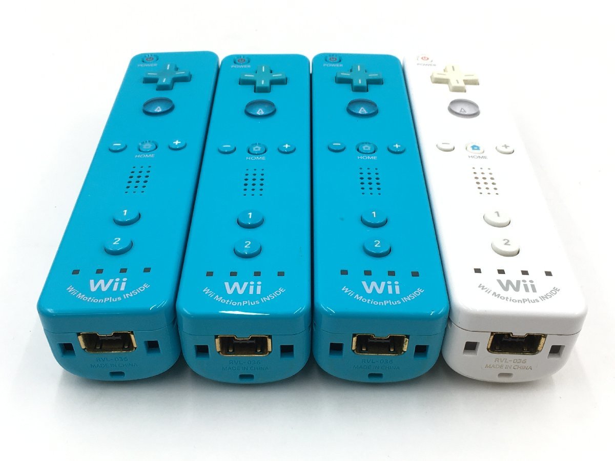 ♪▲【Nintendo ニンテンドー】Wii リモコン プラス 8点セット RVL-036 まとめ売り 0308 6_画像2
