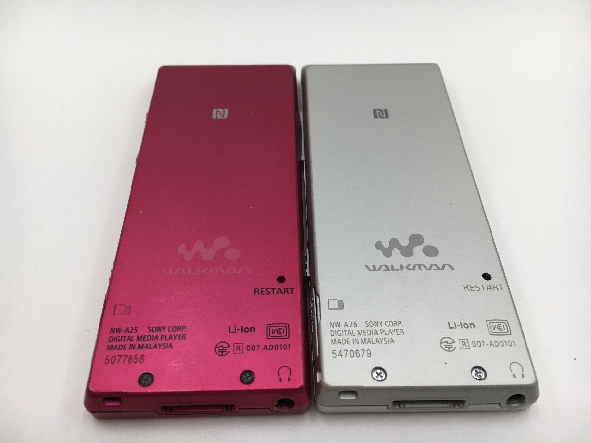 ♪▲【SONY ソニー】WALKMAN 16 32GB 2点セット NW-A26 NW-A25 まとめ売り 0327 9_画像6