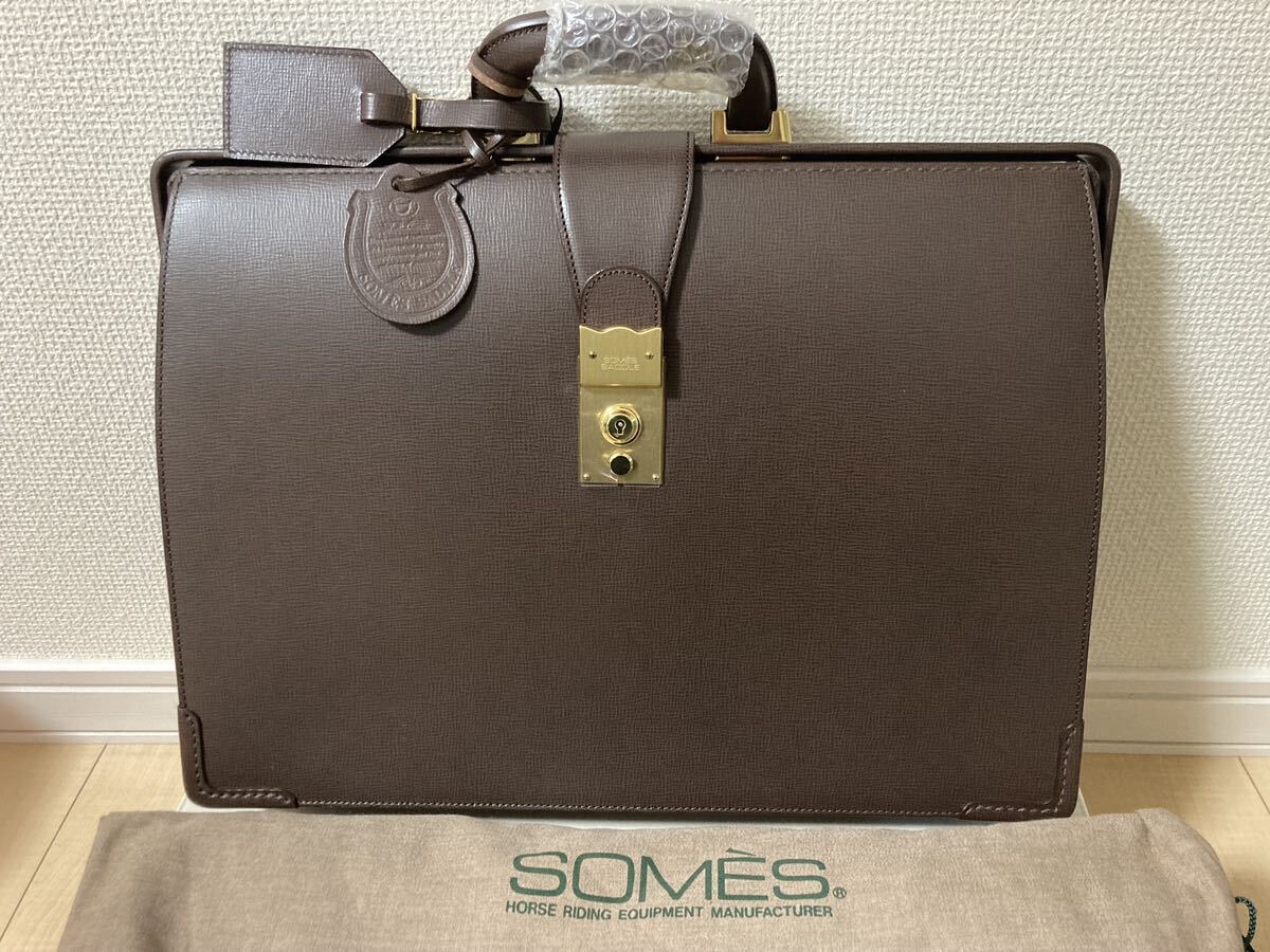 【未使用・送料込】SOMES SADDLE ソメスサドル　ダレスバッグ　ビジネスバッグ