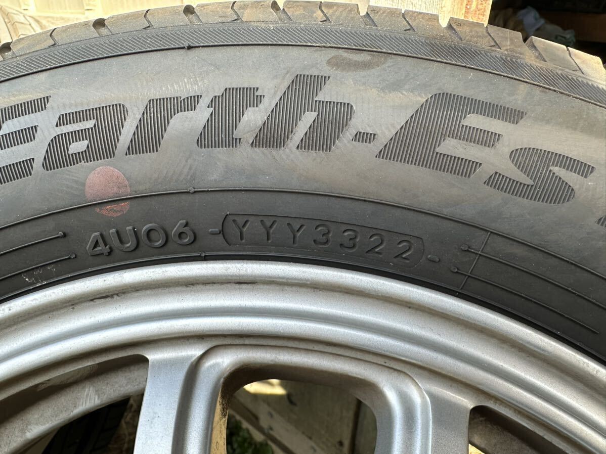 タイヤホイール4本セット 185/65R14 22年製造 YOKOHAMA ヨコハマ 夏タイヤ バリ溝の画像4