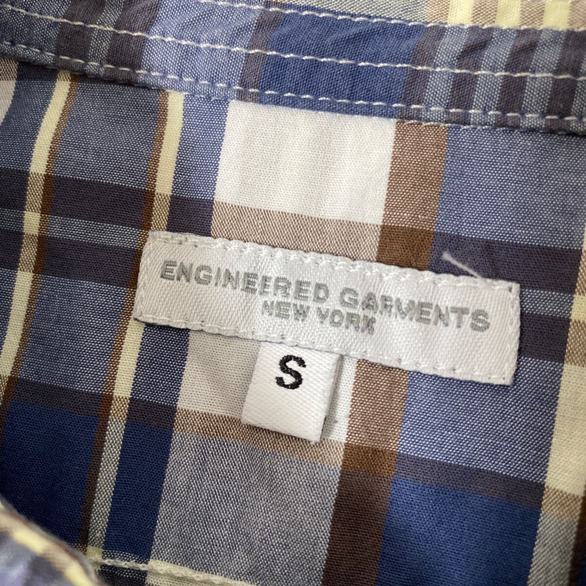 美品 Engineered Garments work shirt S チェック エンジニアード ガーメンツ ワーク シャツ_画像5