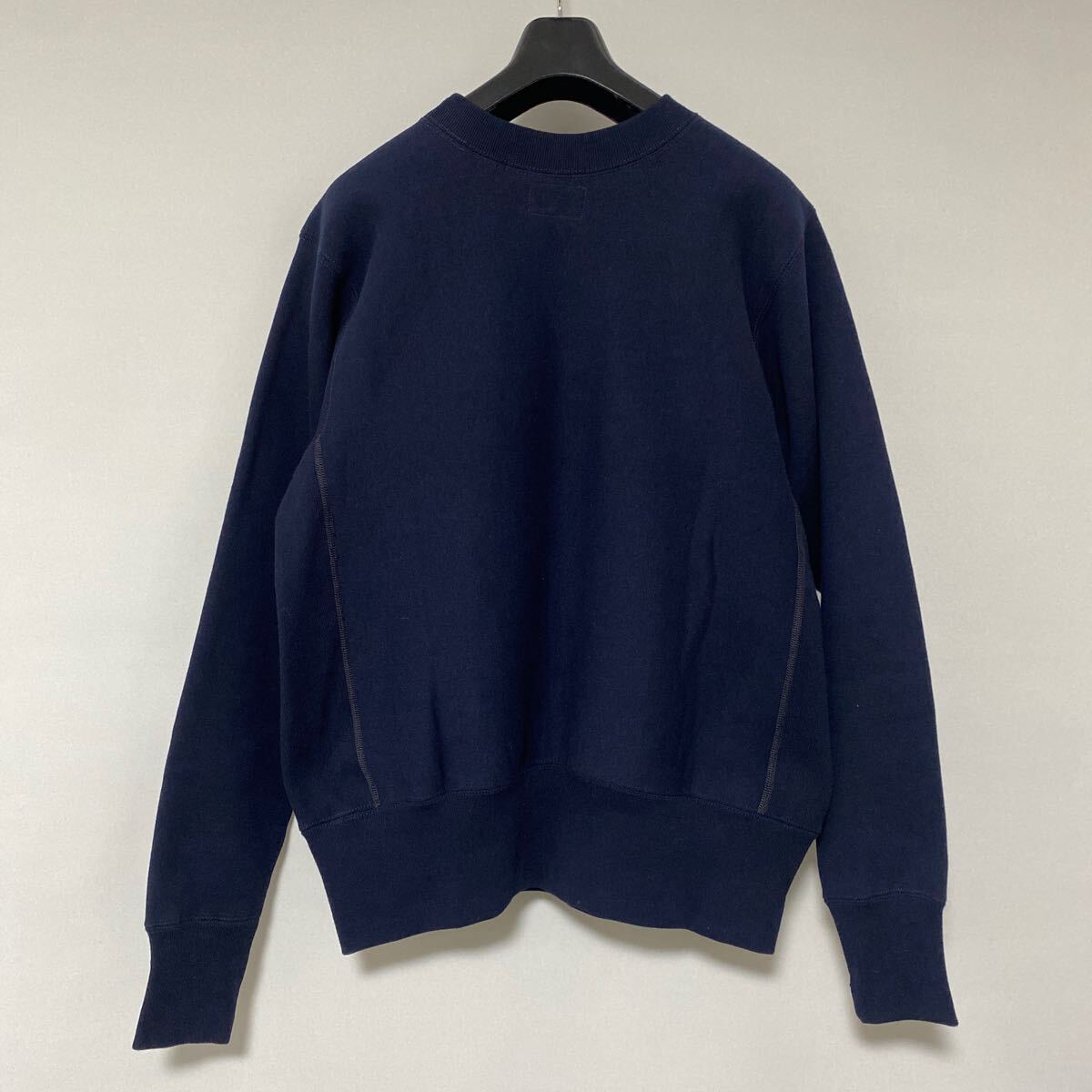 新品 リアル マッコイズ リバース タイプ NAVY 前 V スウェット シャツ 36 real McCoy sweat shirt_画像3