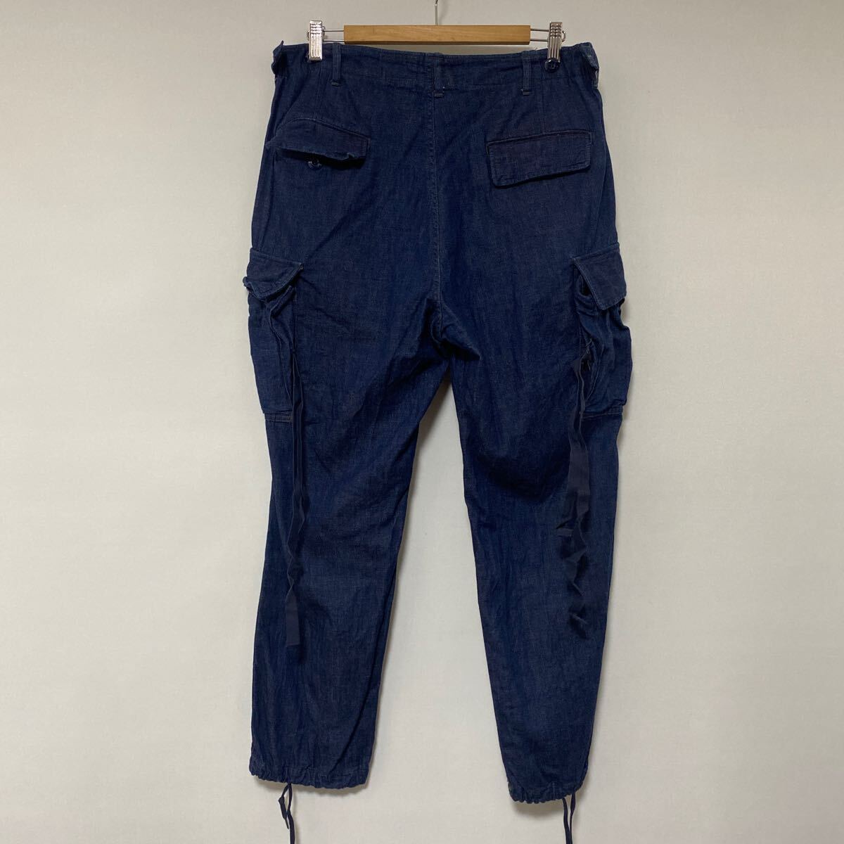 美品 corona utility FATIGUE SLACKS M デニム denim コロナ ユーティリティ ジャングル ファティーグ カーゴ パンツ_画像2