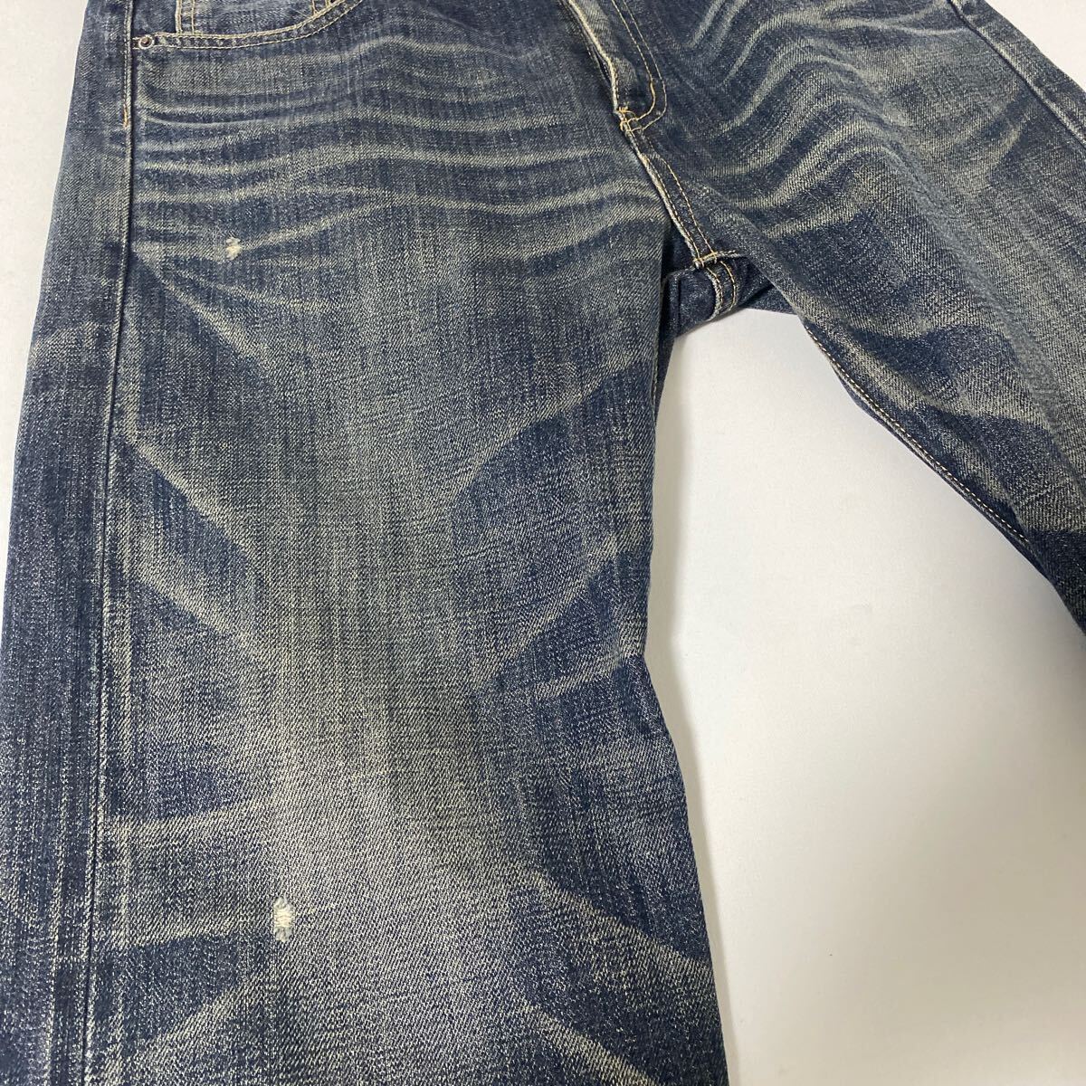 美品 名作 12aw neighbor hood wasied standard narrow denim pants M ネイバーフッド ダメージ 加工 デニム パンツ savege インディゴ_画像8