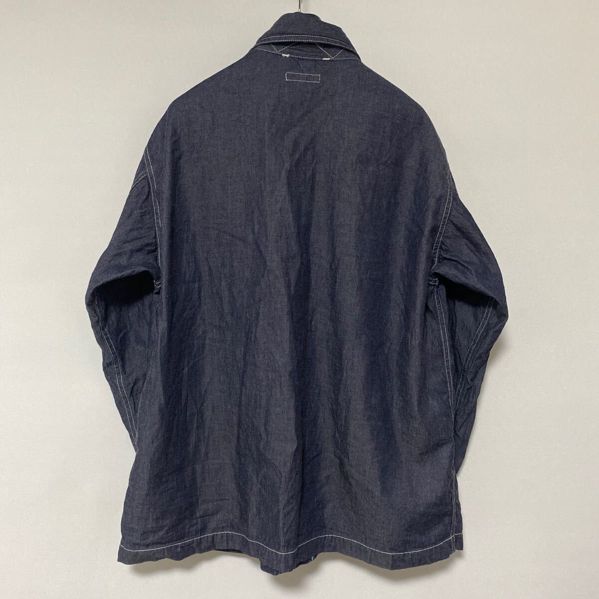 美品 Engineered Garments army denim shirt S エンジニアード ガーメンツ アーミー ワーク シャツ ジャケット_画像3