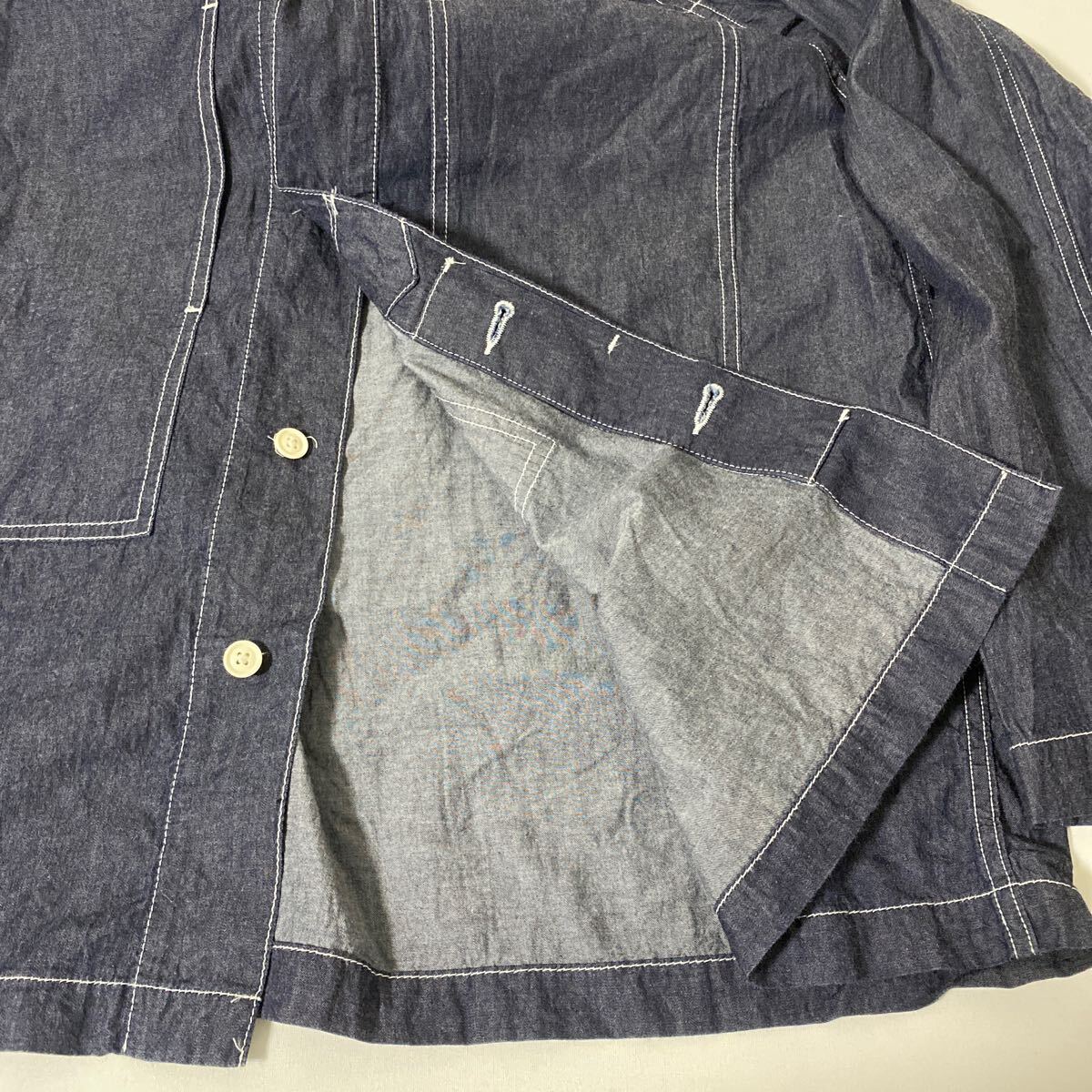 美品 Engineered Garments army denim shirt S エンジニアード ガーメンツ アーミー ワーク シャツ ジャケット_画像8