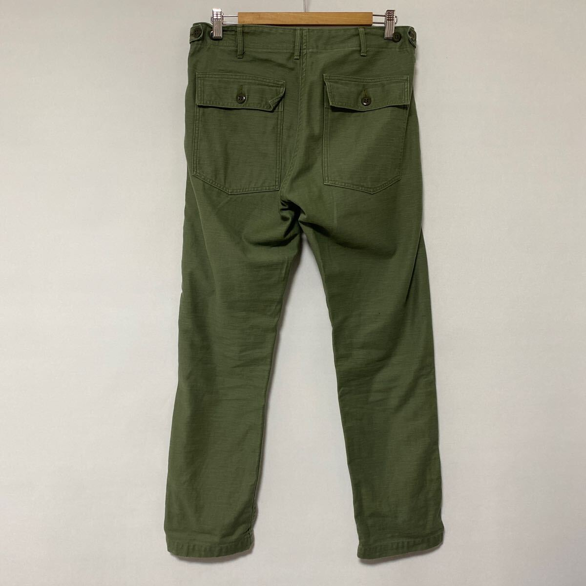 美品 orslow スリム ファティーグ ベイカー パンツ S オアスロウ baker pants beams_画像3