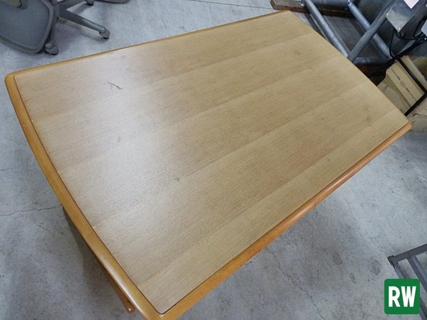 テーブル 幅1250×奥行き750×高さ650ｍｍ 作業机 木製 ダイニングテーブル [3-K205]_画像2