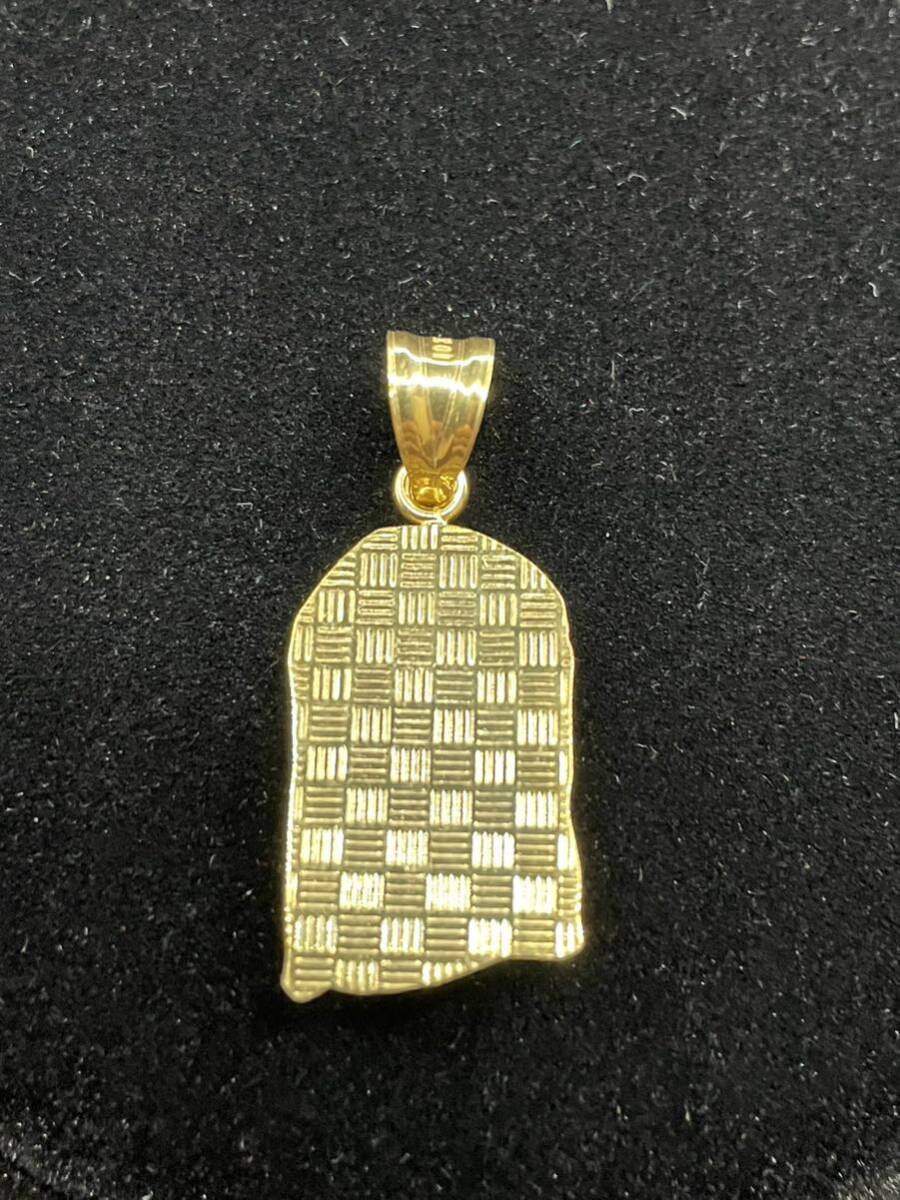 10K yellow gold Jesus pendant cuban chain cue van chain ji- The s gold chain necklace flat 10 gold icebox trax avalanche