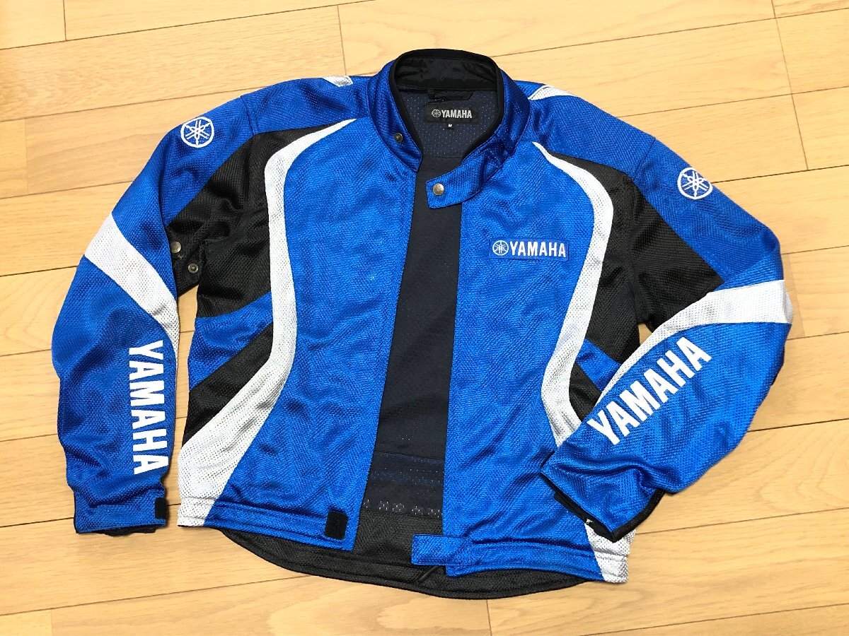 軽い目だつカッコイイ！！■TEAM YAMAHA ヤマハ ワイズギア ライダース メッシュジャケット■Mサイズ これからの季節に最適！_画像2