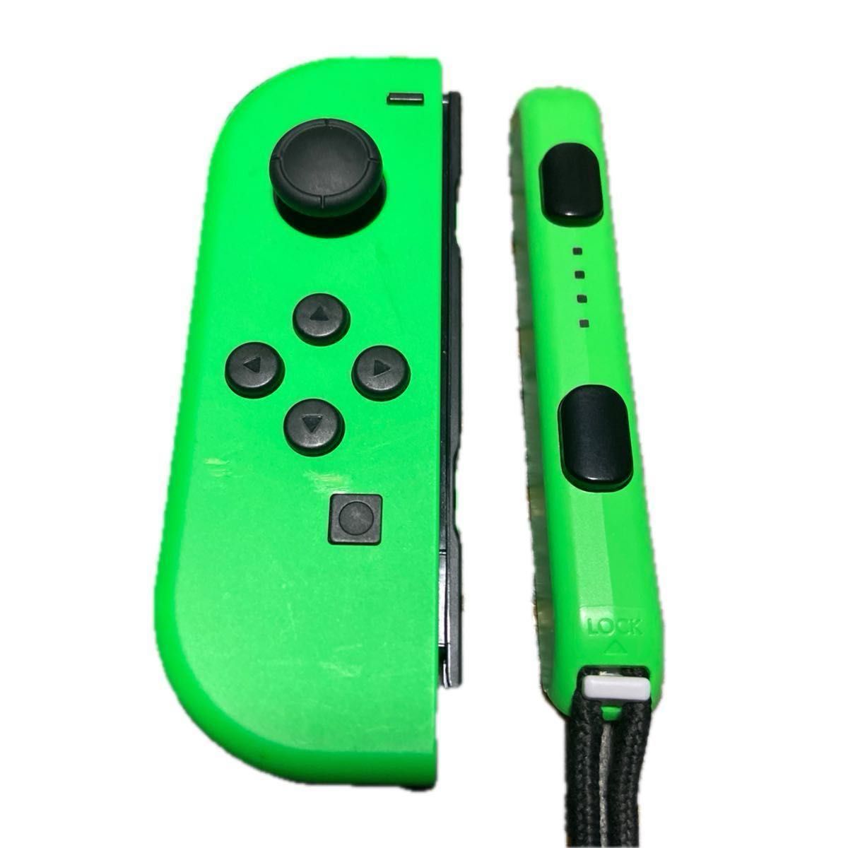 管理NO⑤ ニンテンドースイッチ ジョイコン純正品 ネオンブルー ネオンレッド ネオングリーンJoy-Con カラーストラップ付き