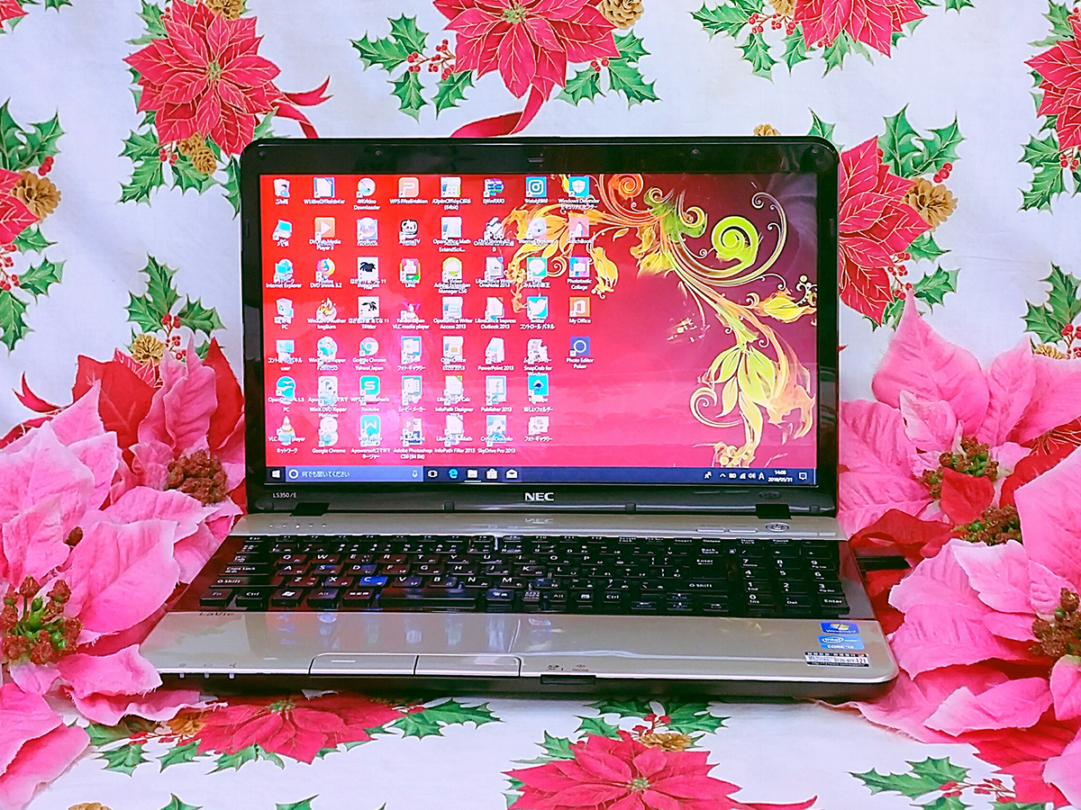 新型Windows11/ゴールド色/新品マウス/LaVie/カメラ/高速新品SSD256GB/高速8GBメモリ/DVD焼き/画像編集!動画編集!オフィス/ソフト多数