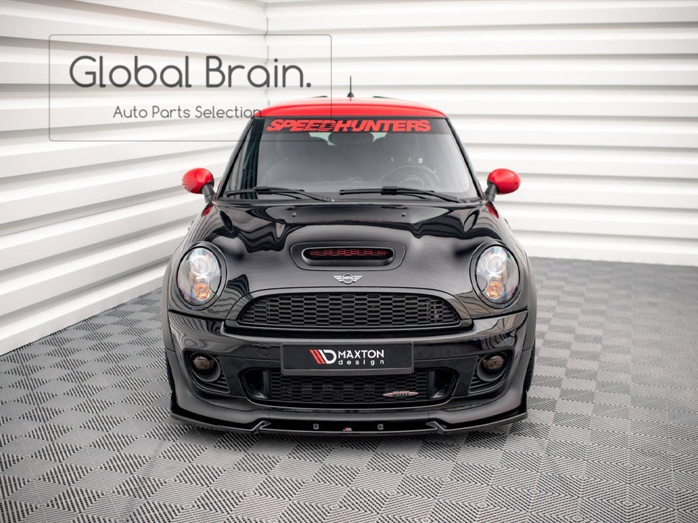 2006-2010 ミニ クーパー R56 JCW フロント リップ スポイラー V3/ フロント スプリッター バンパー エプロン アンダー ディフューザー_画像2