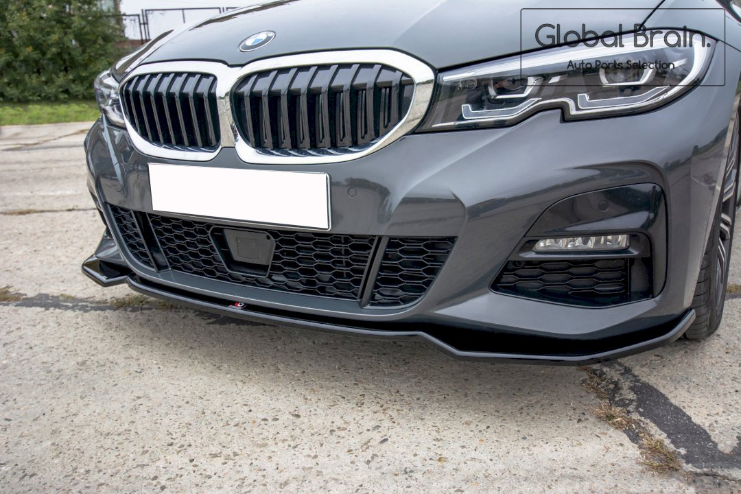 BMW 3シリーズ G20 Mスポーツ フロント バンパー リップ スポイラー Ver.2 / アンダー スプリッター エプロン ディフューザー_画像1