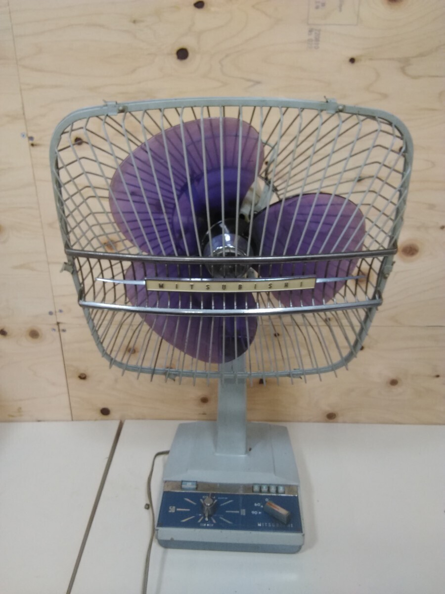 g_t U023 Mitsubishi 30cm вентилятор * коллекция * античный * электроприбор * вентилятор * Mitsubishi Electric 