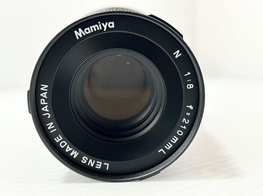 レンズ マミヤ 7Ⅱ 7 mamiya N 1:8 F= 210mm L MAMIYA 1:8 210mm N210mm F8L フード付き_画像2