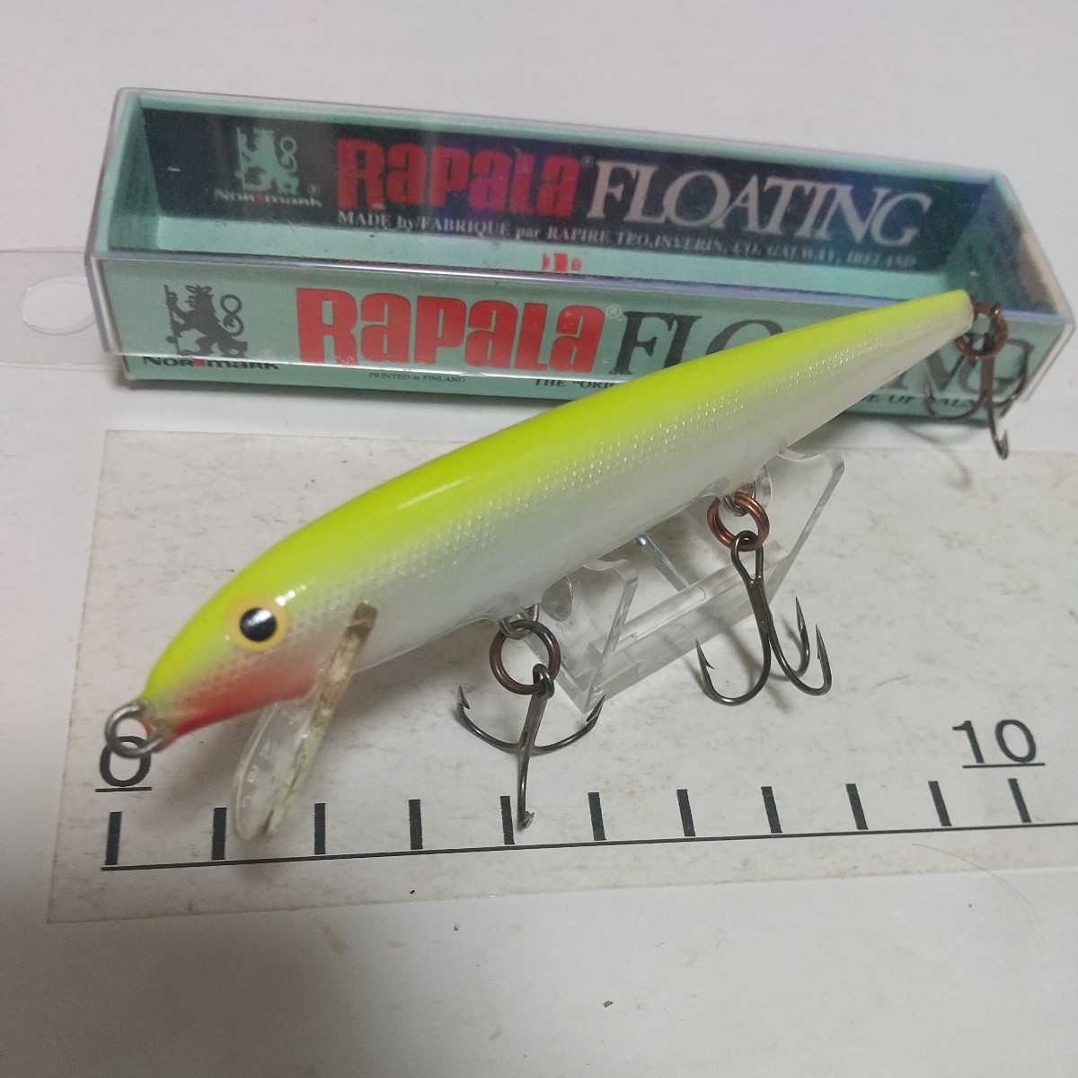 T５　ラパラ オリジナルフローター ORIGINAL FLOATER 11cm RAPALA F11 　F-11　フローティング　ミノー　オールド　ｖ_画像2