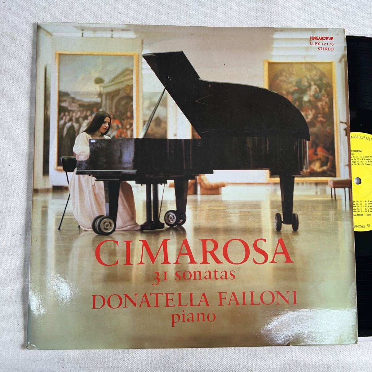LP ハンガリーHUNGAROTON ドナテッラ・ファイローニ チマローザ：ピアノ・ソナタ集の画像1