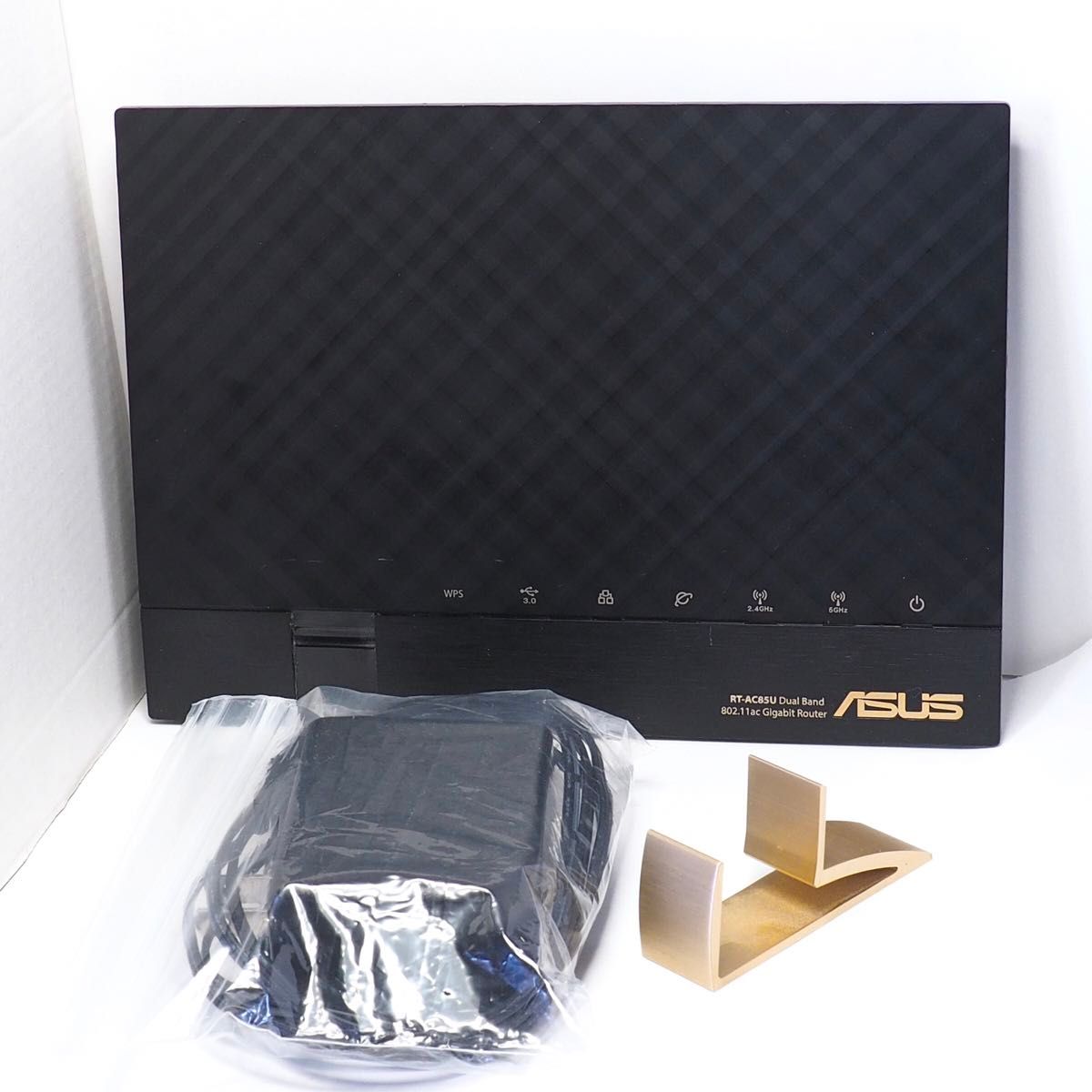 ASUS 1734Mbps 高速デュアルバンド無線LANルーター RT-AC85U 動作OK 有線ギガビット4ポート+WANポート