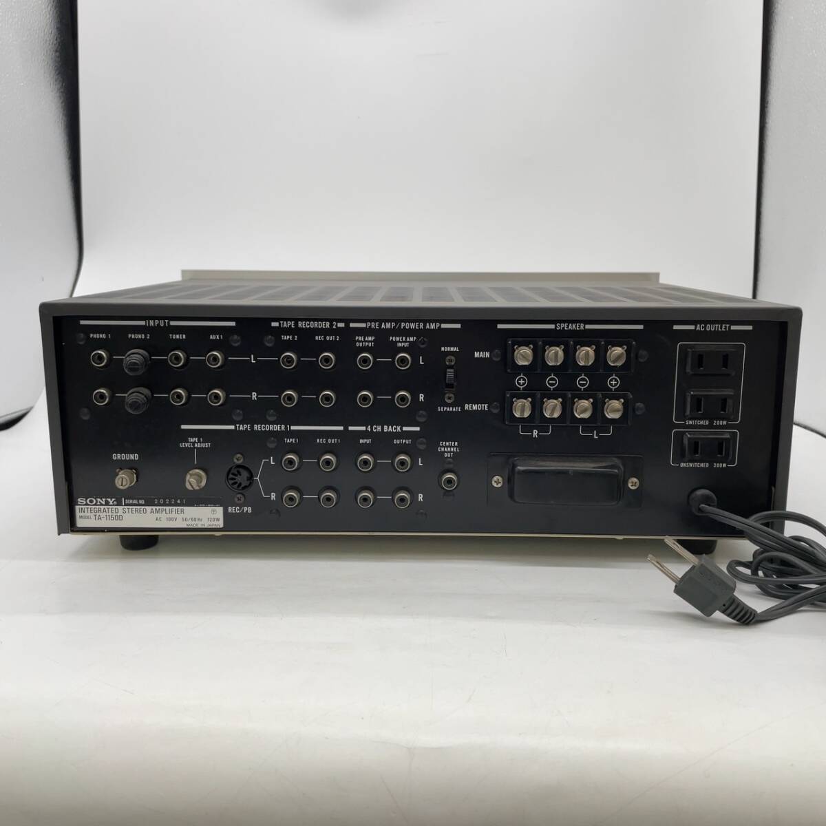 15319/SONY TA-1150D プリメインアンプ ソニー 通電のみ確認済みの画像5
