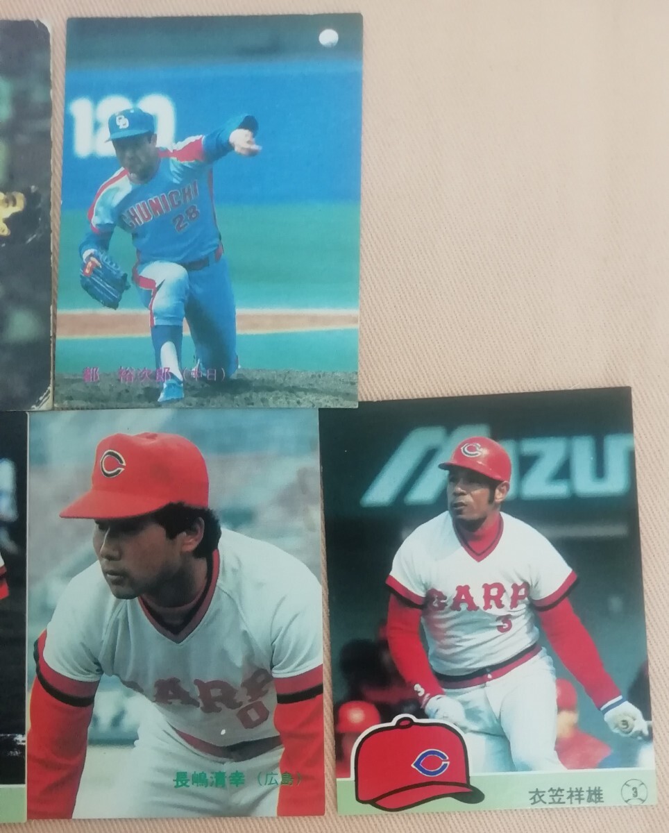 1982年 1984年 1985年 カルビー プロ野球カード 広島  中日 まとめ売り9点 ケースの画像4