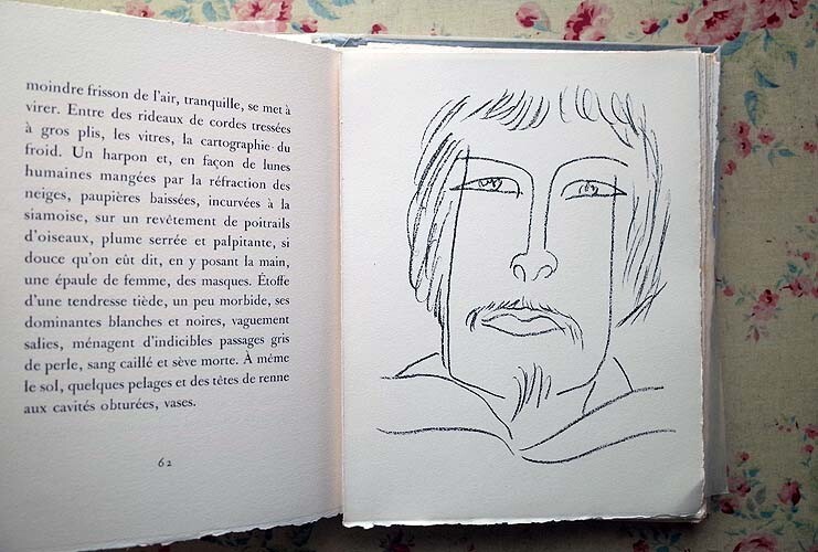 46174/アンリ・マティス オリジナル・リトグラフ 30点付き 挿画本 Henri Matisse Une Fete en Cimmerie 130部発行 函入り 1963年 画文集