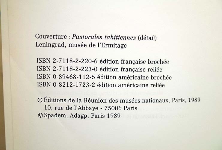 45591/洋書図録 ポール ゴーギャン展 Paul Gauguin 1989年 Reunion des Musees Nationaux ポスト印象派 油彩画 グワッシュ画 版画 デッサンの画像6