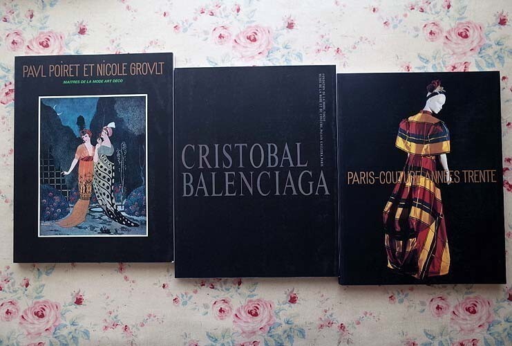 50630/ llustrated book Balenciaga costume exhibition CRISTOBAL BALENCIAGA another . entering 3 pcs. set fashion .. foundation \'30 period Paris * mode exhibition paul (pole) *po crack 