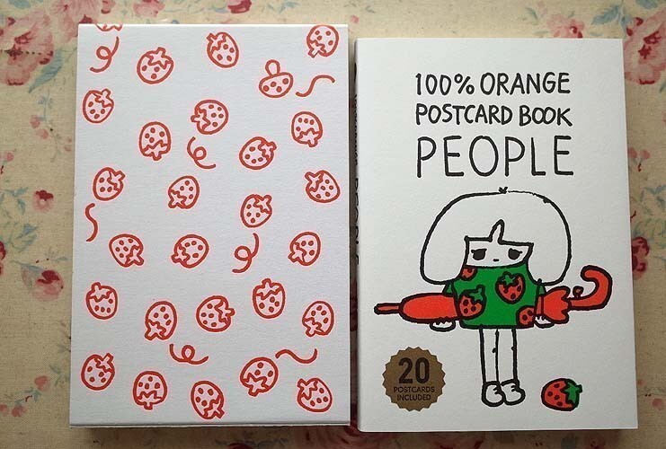 95348/100%ORANGE POSTCARD BOOK PEOPLE ポストカードブック ピープル グラフィック社_画像1