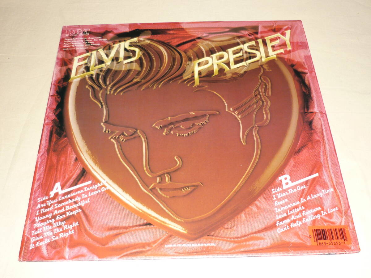 Elvis Presley / A Valentine Gift For You ～ 限定レッドカラー盤 / US / 1985年 / RCA AFL1-5353 / Elvis 50th Anniversary Series_画像2