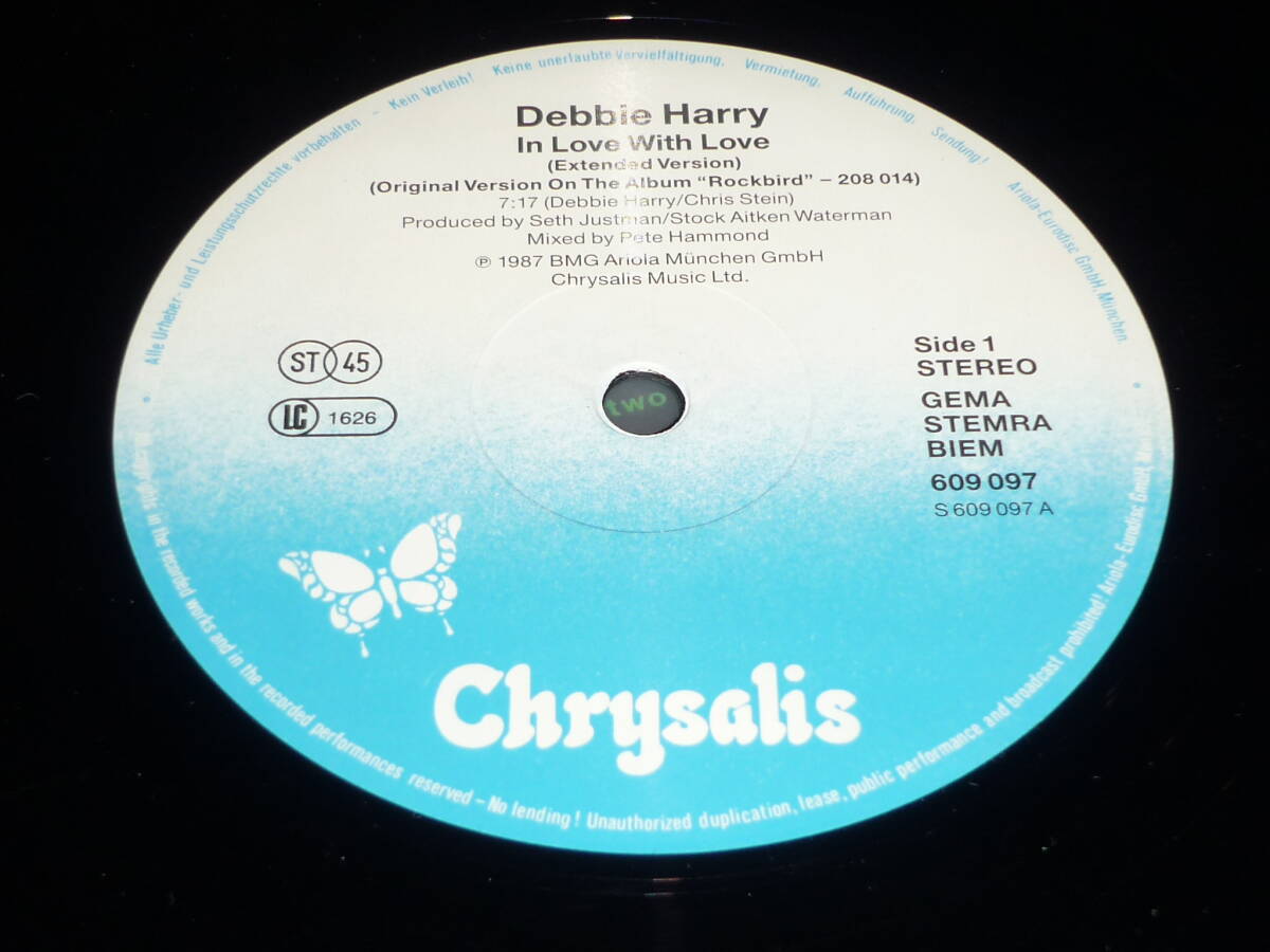Debbie Harry / In Love With Love ～ Europe / 1987年 / Chrysalis 609 097_画像4
