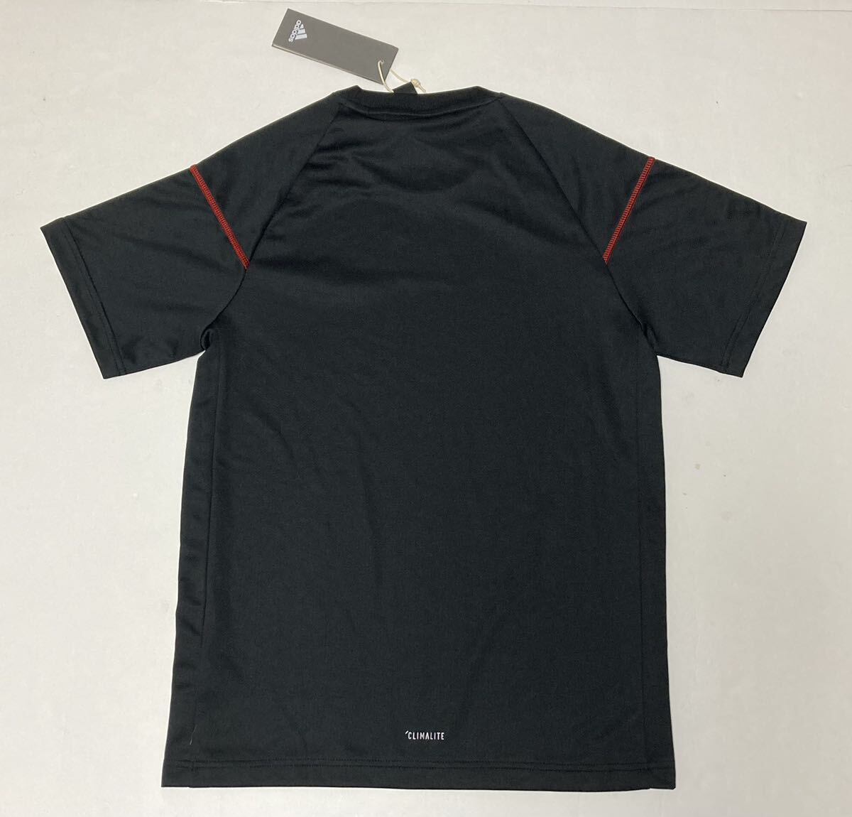 新品 adidas アディダス Sトレーニングシャツ tシャツ TEE 半袖 プラクティスシャツ ブラック 黒 未使用の画像3