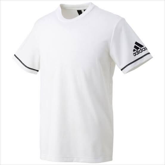 新品 adidas アディダス M プラクティスシャツ 半袖 tシャツ TEE ロゴ プリント ホワイト 白 未使用_画像3