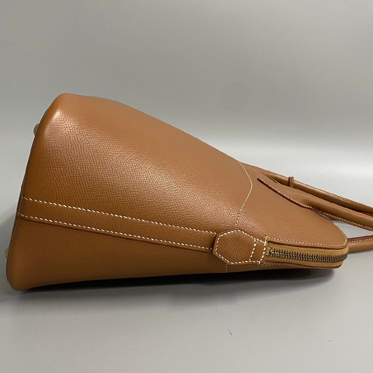 1円 美品 □A刻印 HERMES エルメス ボリード 35 クシュベル レザー ハンドバッグ トートバッグ ショルダーバッグ ブラウン 茶 25938の画像5