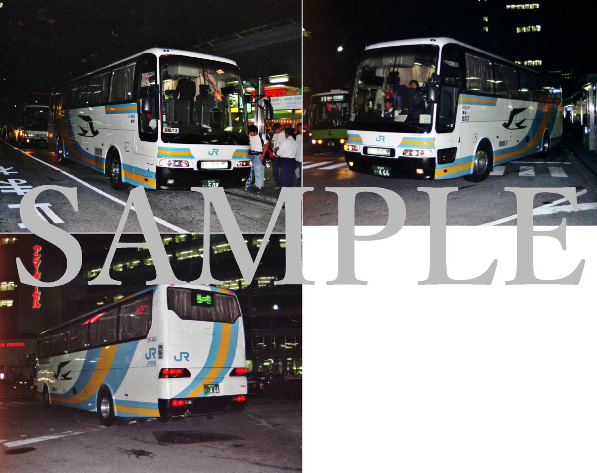Ｆ【バス写真】Ｌ版３枚　JR四国バス　エアロクイーンⅠ　ドリーム高松号_画像1