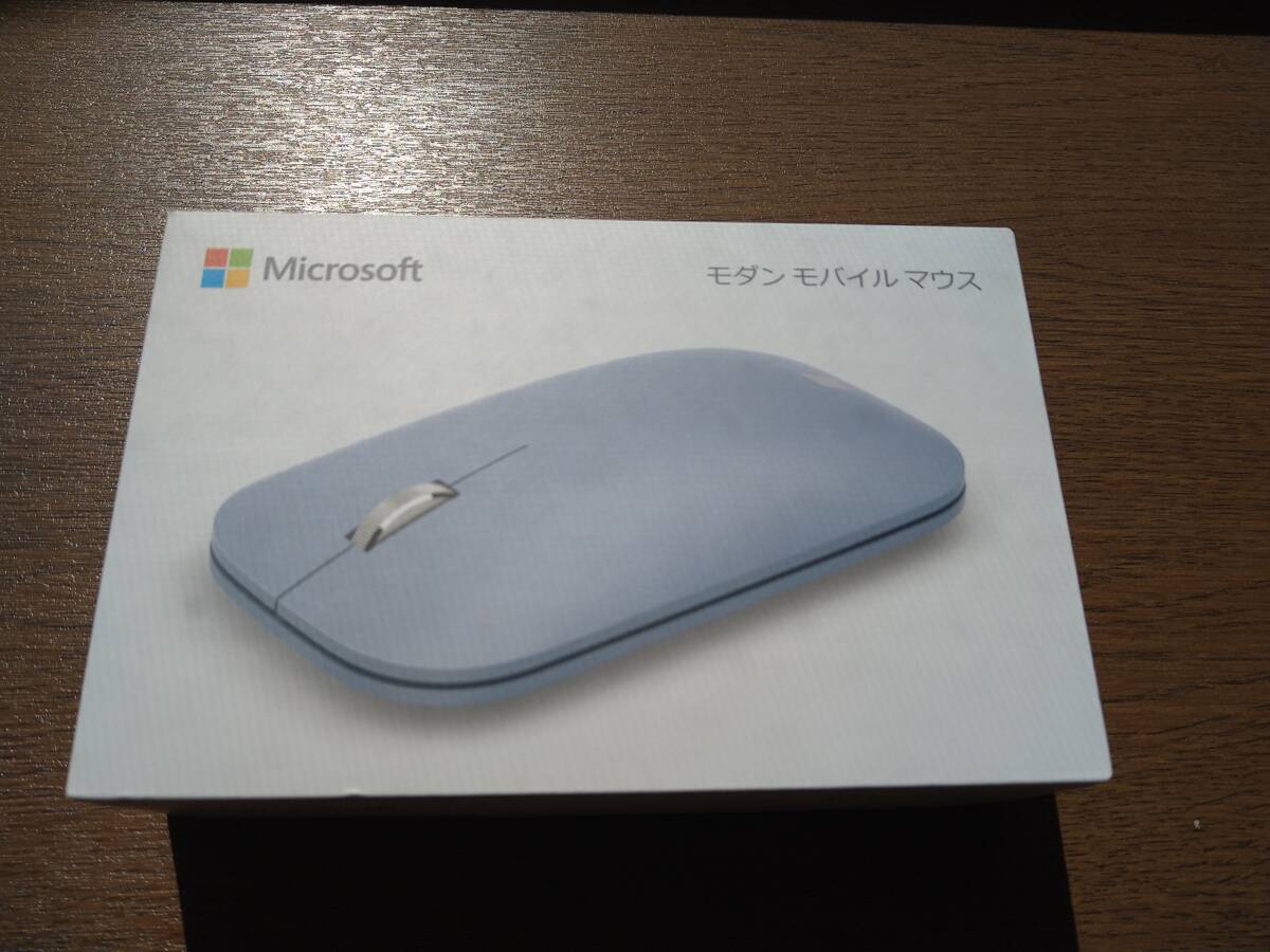 【開封済ほぼ未使用品】Surface モバイル マウス KTF-00034 （パステルブルー）_画像1