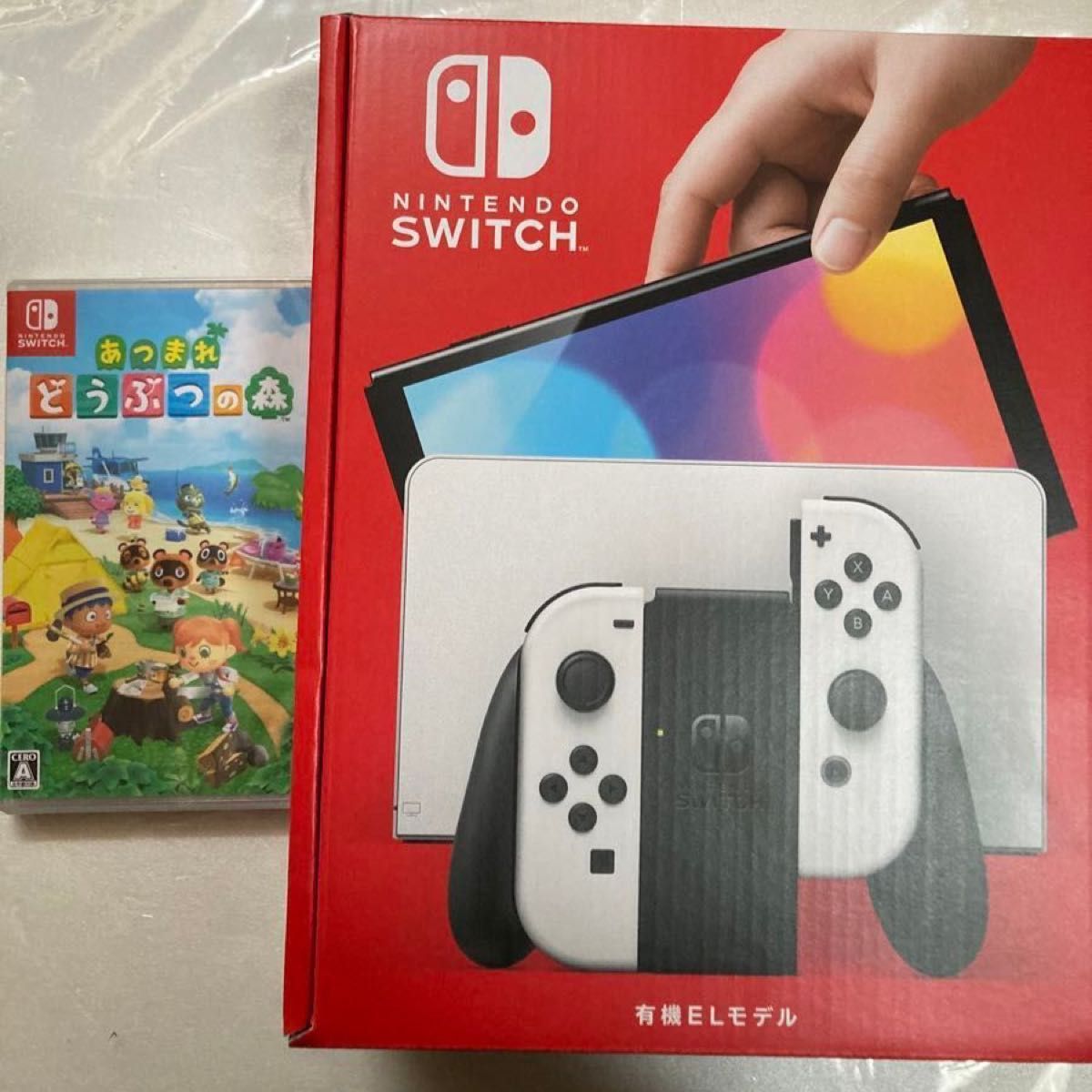 新品　Nintendo Switch ニンテンドースイッチ 有機EL 有機ELモデル　ホワイト　新品　あつまれどうぶつの森　ソフト