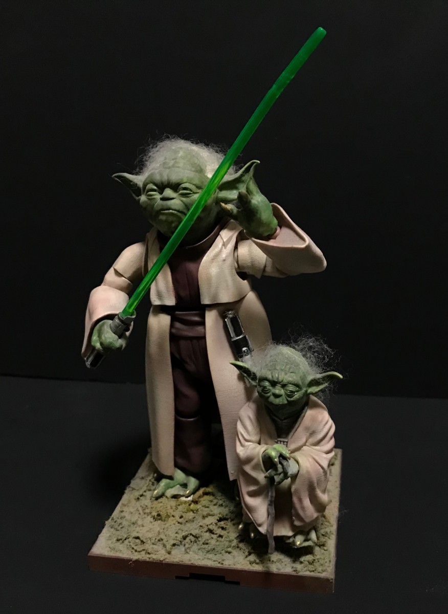  Bandai 1/6 Yoda painted geo llama manner final product Star Wars 2 body set plastic model model BANDAI STAR WARS YODA