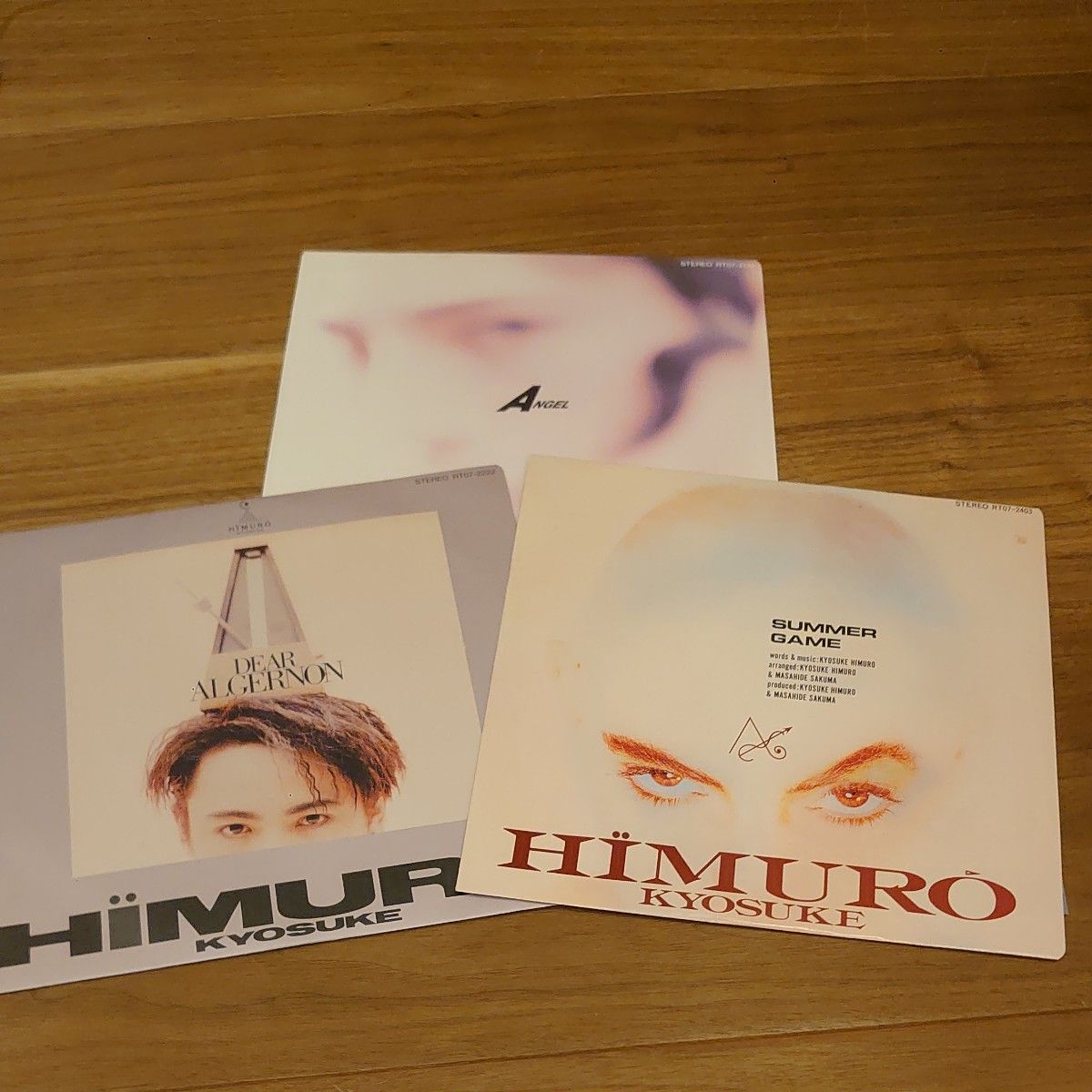 【3枚】氷室京介　summer game/dear algernon/angel【シングルレコード3枚、ボウイ、BOOWY】