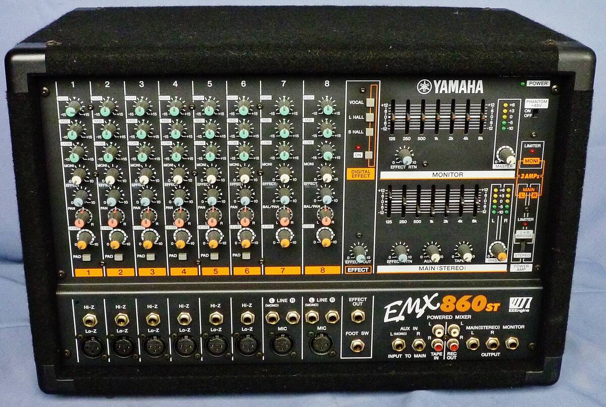 YAMAHA EMX-860 ST MAIN L-200W R-200W MONI-200W 3系統AMP 内蔵の画像1