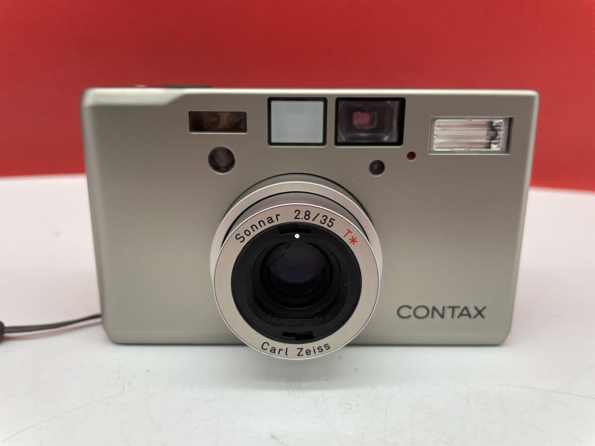 ＊ CONTAX T3 コンパクトフィルムカメラ ゴールド レンズ Sonnar 2.8/35 T* 前期 動作確認済み シャッター、フラッシュok コンタックス_画像2