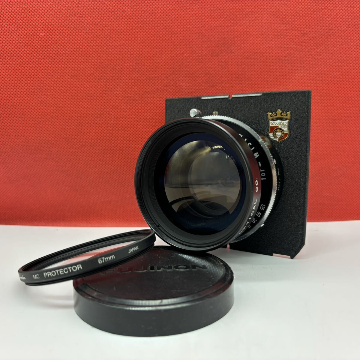 ◆ FUJIFILM FUJINON・W F5.6 210mm 大判カメラ用レンズ WISTAボード シャッターOK 富士フイルム_画像1