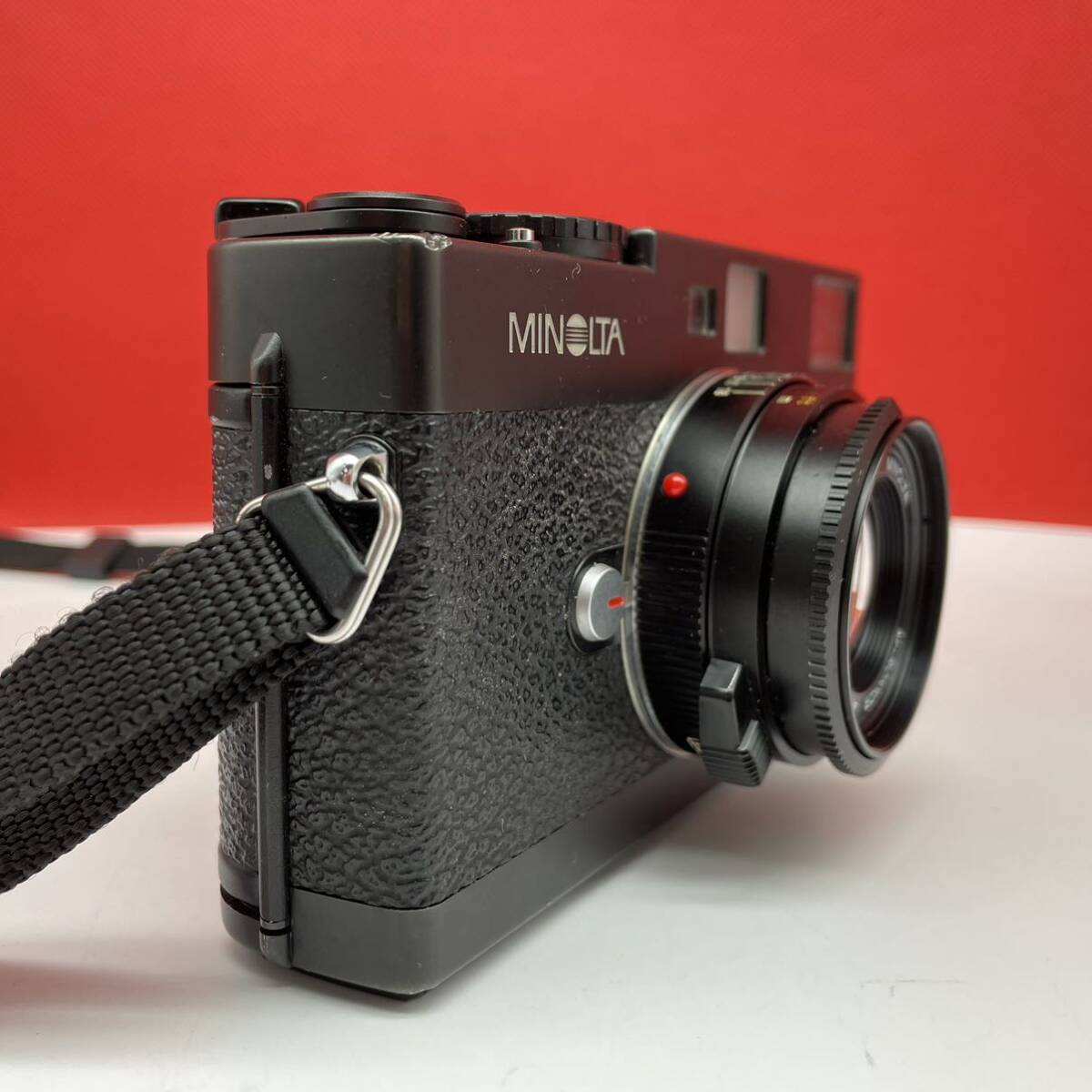 □ MINOLTA CLE ボディ レンジファインダー フィルムカメラ M-ROKKOR 40mm F2 レンズ 動作確認済 シャッター、露出計OK ミノルタの画像2