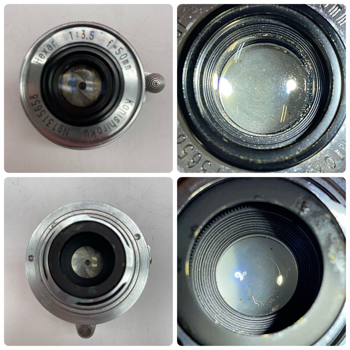* Chiyotax MODEL-IIIF film camera range finder body Hexar F3.5 50mm lens shutter OK present condition goods chiyo tuck s