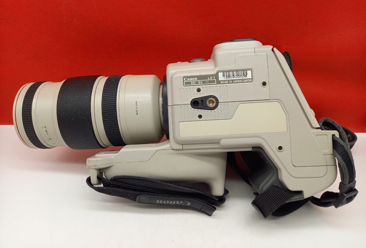 ■ Canon 8mmビデオカメラ LX-1 Hi8 Canovision 8 ボディ CL 8-120mm F1.4-2.1 レンズ 動作未確認 現状品 キャノン_画像6