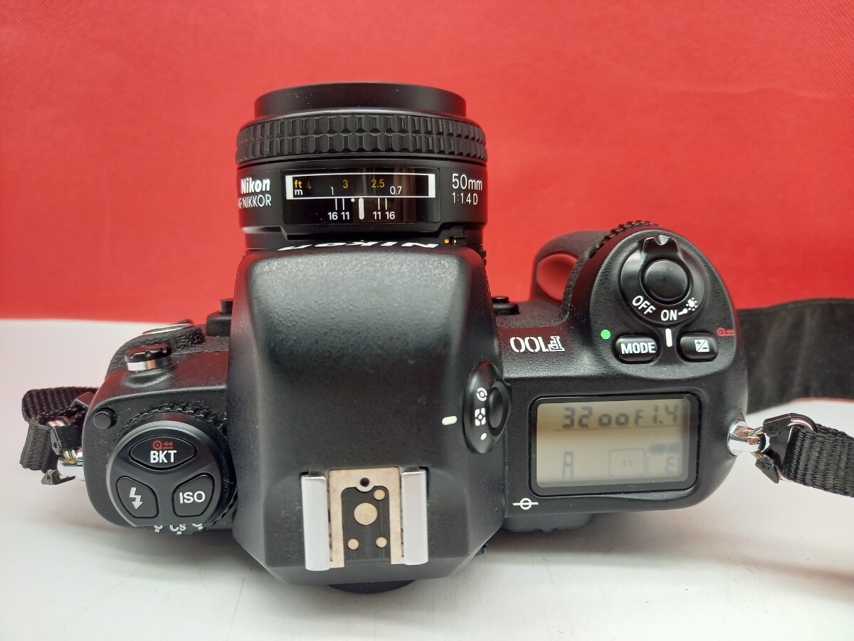 ■ Nikon F100 フィルム一眼レフカメラ ボディ AF NIKKOR 50mm F1.4D レンズ 動作確認済 シャッターOK ニコン_画像5