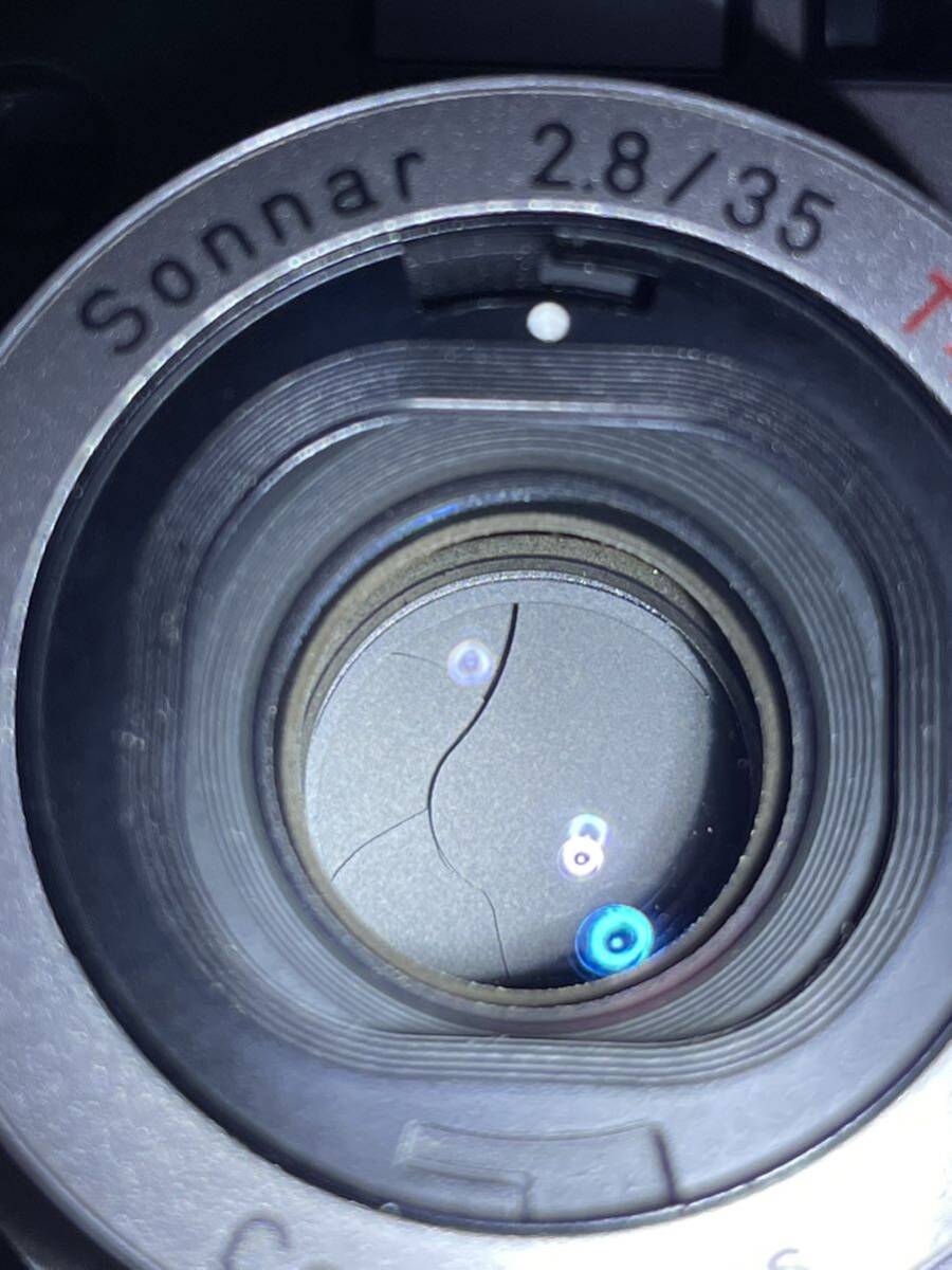 ＊ CONTAX T3 コンパクトフィルムカメラ ゴールド レンズ Sonnar 2.8/35 T* 前期 動作確認済み シャッター、フラッシュok コンタックス_画像9